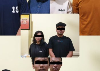 Lima pasangan tanpa adanya ikatan suami istri diamankan di dua tempat berbeda, Sabtu (1/4/2023).