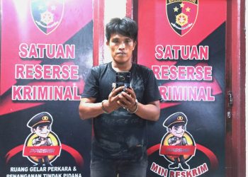 Pelaku Rikardo Simatupang (34) warga Jalan Bahbirong Kelurahan Sigulang - Gulang Kecamatan Siantar Utara Kota Siantar