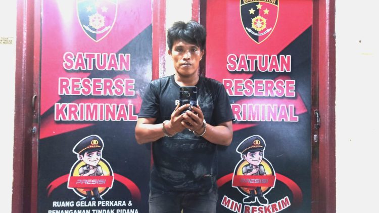 Pelaku Rikardo Simatupang (34) warga Jalan Bahbirong Kelurahan Sigulang - Gulang Kecamatan Siantar Utara Kota Siantar