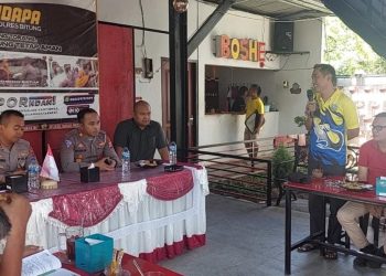 Pedagang Pasar Kota Bitung memberikan apresiasi positif kepada Kepala Kepolisian Resor - Kapolres Kota Bitung AKBP Alam Kusuma Irawan SIK, SH, MH