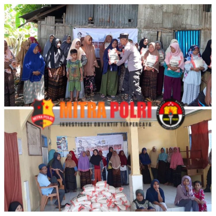 Kegiatan Penyaluran Bantuan Kemanusian dari Kepala Kepolisian Republik Indonesia (Kapolri) Jendral Polisi, Drs. Listyo Sigit Prabowo, M.Si pada hari ke II tersebut diserahkan langsung oleh Kapolsek Pulau Ende, IPTU. KAMALUDIN, bersama Anggota Polsek Pulau Ende