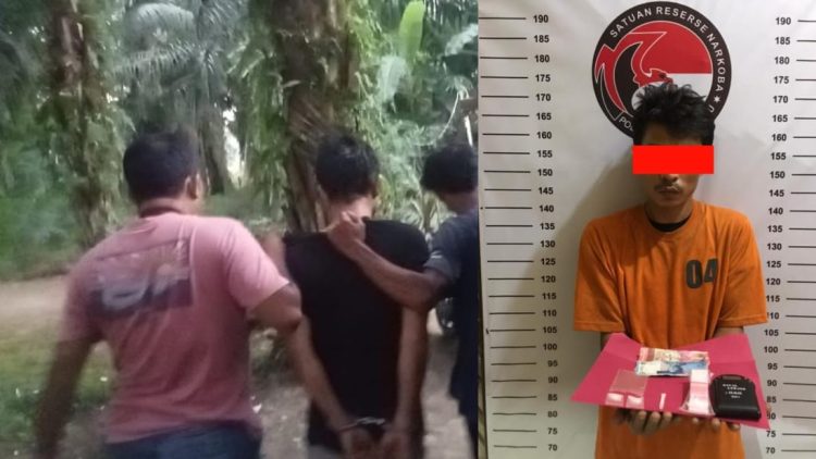Pelaku narkoba inisial FLY, 35 Tahun, Wiraswasta, warga Jl. Jendral Sudirman Aek Kanopan Kec. Kualuh Hulu Kab. Labuhanbatu Utara