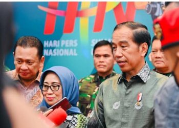Presiden RI Joko Widodo saat Perayaan Hari Pers Nasional