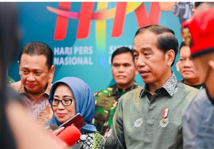 Presiden RI Joko Widodo saat Perayaan Hari Pers Nasional