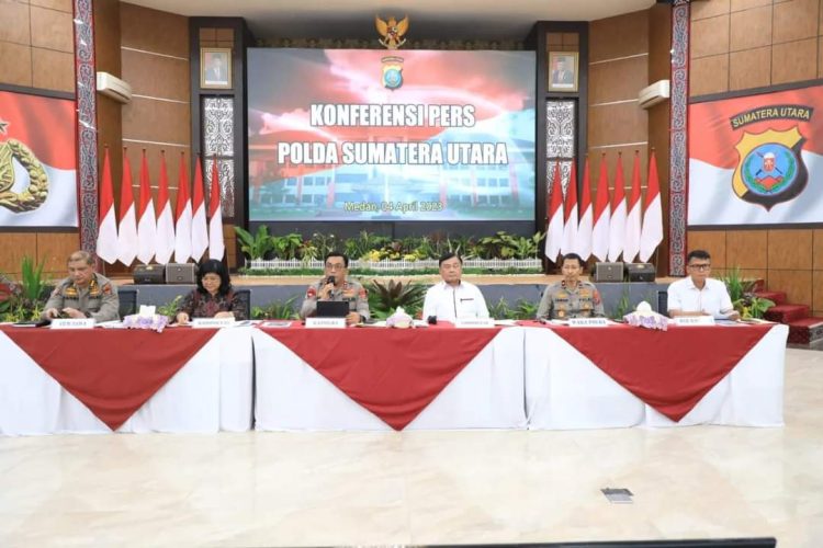 Konferensi Pers Polda Sumut