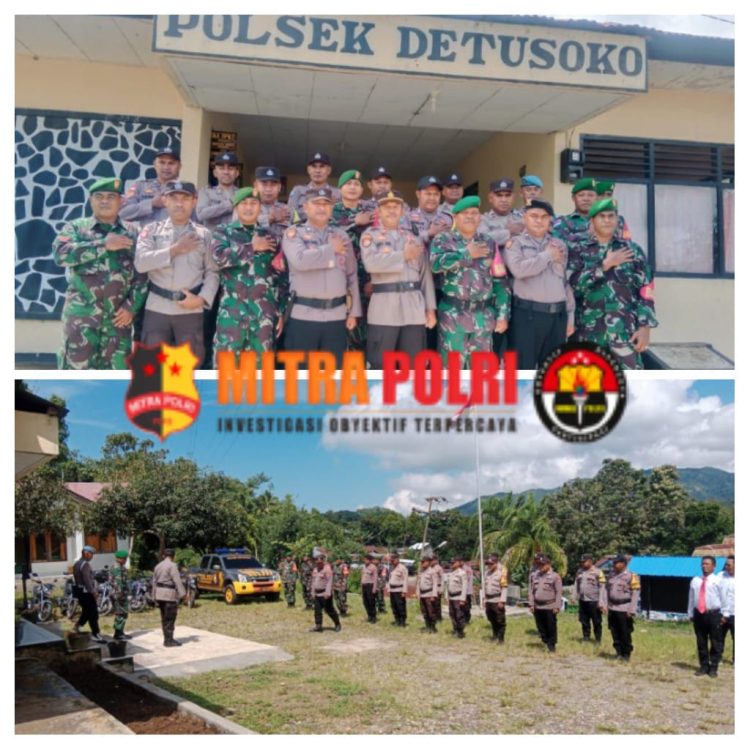 Apel gabungan personil Koramil 1602-03 Detusoko dan Polsek Detusoko dilaksanakan pada hari Kamis, 6 April 2023 (kemarin) jam 10.00 WITA, bertempat di halaman Mako Polsek Detusoko