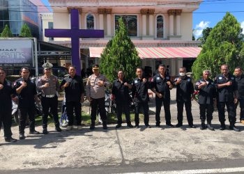 Kegiatan Pengecekan oleh Kapolres Bitung terhadap Personil Pengamanan Perayaan Ibadah Jumat Agung