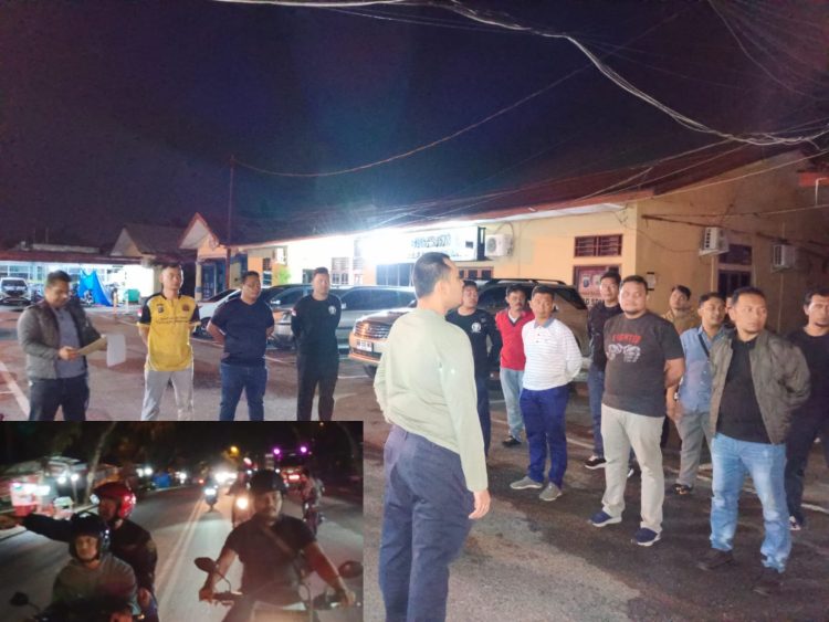 Sat Reskrim Polres Labuhanbatu melaksanakan patroli guna antisipasi kejahatan jalanan dan gangguan masyarakat