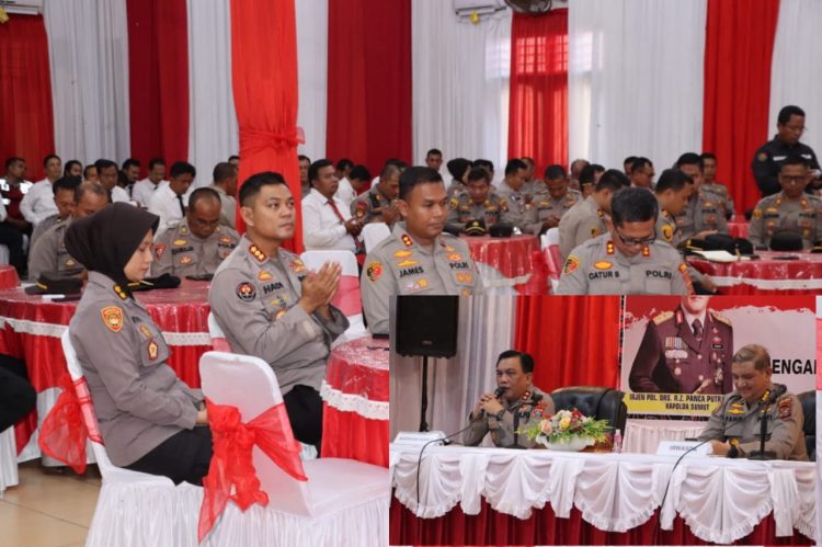 Kunjungan kerja Kapolda sumut IRJEN POL DRS. R.Z PANCA PUTRA S.,M.Si ke polres labuhanbatu dalam rangka memberikan arahan kepada personil terkait pelaksaan tugas