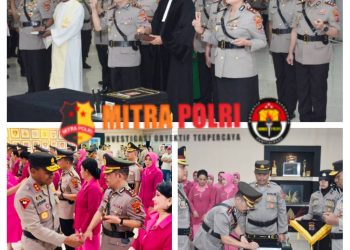 Kapolres Belu, AKBP. Yosep Krisbiyanto, S.I.K resmi menyerahkan tongkat komando ke AKBP. Richo Nataldo Devallas Simanjuntak, S.I.K.