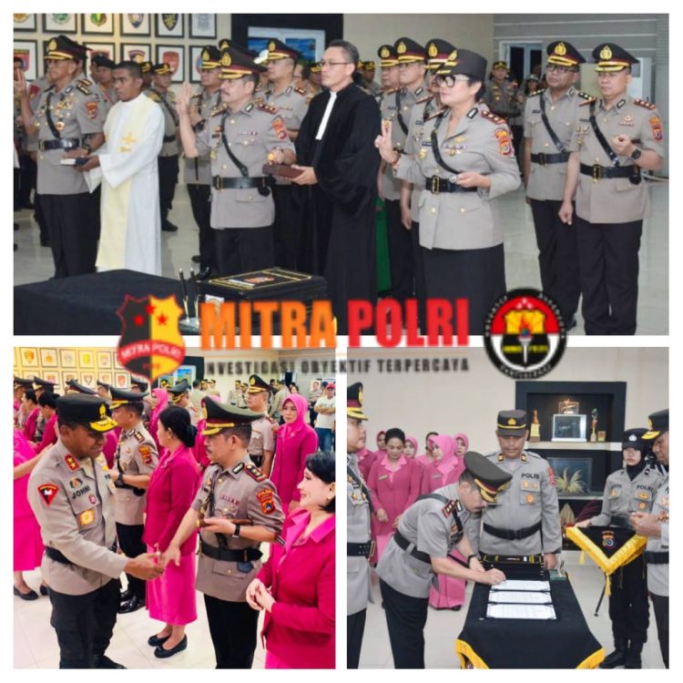 Kapolres Belu, AKBP. Yosep Krisbiyanto, S.I.K resmi menyerahkan tongkat komando ke AKBP. Richo Nataldo Devallas Simanjuntak, S.I.K.