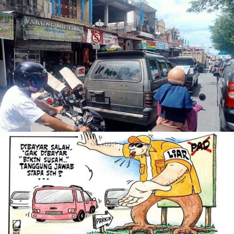 Juru parkir (jukir) dua wilayah kota kecamatan, Tanah jamboe Ayee, kede Panton labu dan kecamatan Dewantara di kede Krueng Geukueh serta di pusat kota kabupaten Aceh Utara, keude Lhoksukon, Jum'at (14/4/2023).