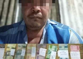 Foto Diduga Bandar Togel Nahuum Silabaan (atas) dan Ilustrasi Foto Praktek Perjudian Togel (bawah)