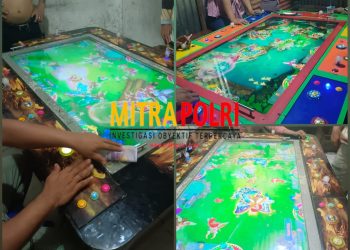 Foto diduga lokasi judi tembak ikan yang berada di komplek Yuka lingkungan 7 Kelurahan Tangkahan Kecamatan Medan Labuhan