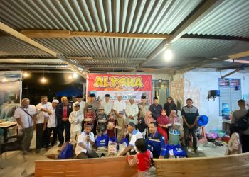 Ikatan Pekerja Sosial Masyarakat (IPSM) Kecamatan Dewantara berbagi kebahagiaan dengan anak-anak yatim, kaum dhuafa dan anak disabilitas di kecamatan Dewantara