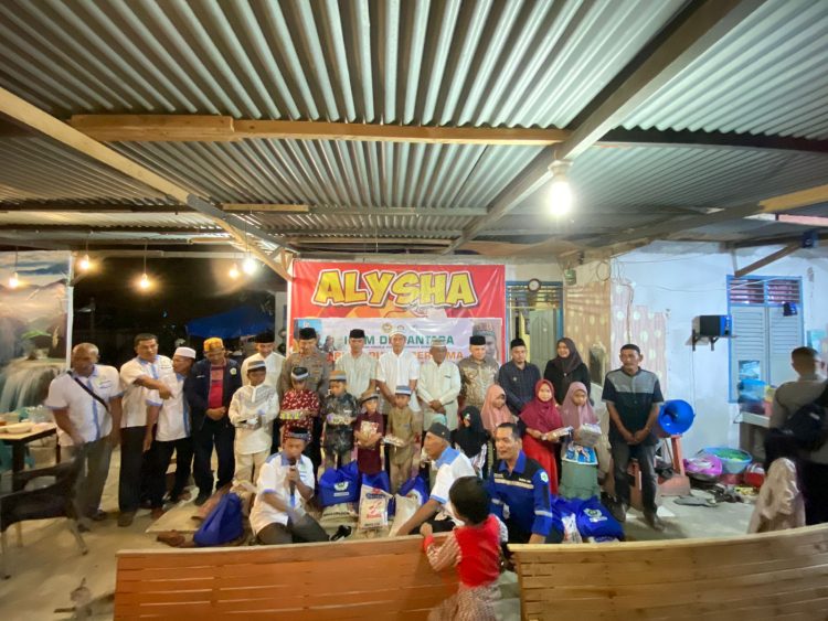 Ikatan Pekerja Sosial Masyarakat (IPSM) Kecamatan Dewantara berbagi kebahagiaan dengan anak-anak yatim, kaum dhuafa dan anak disabilitas di kecamatan Dewantara