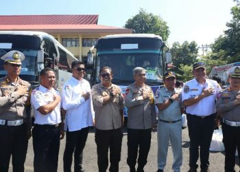 Polda Sulawesi Utara bekerja sama dengan stake holder terkait, menggelar Mudik Gratis bagi masyarakat