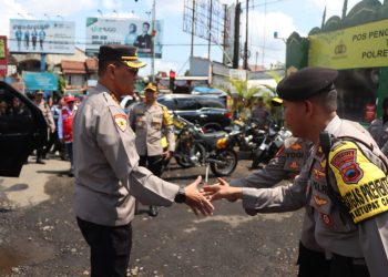 Irwasda Polda Jawa Tengah Kombes Pol Drs. Untung Sudarto melaksanakan kunjungan kerja di wilayah kabupaten Banyumas, Rabu (19/04/2023).