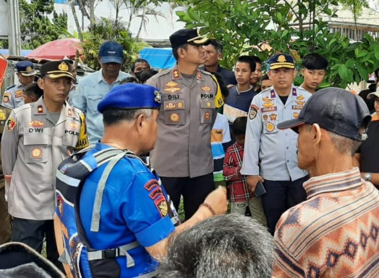 Personel gabungan berasal dari Polres OKI, TNI, Dinas Perhubungan, Satpol PP, dan Dinas Kesehatan mengintensifkan pengamanan