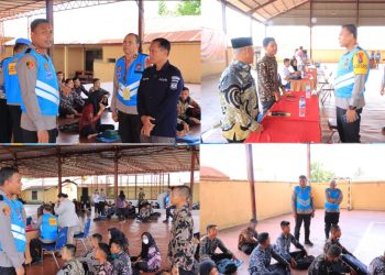 Kapolres Labuhanbatu AKBP James H. Hutajulu, S.I.K., S.H., M.H., M.I.K. cek pemeriksaan administrasi (Rikmin) awal seleksi penerimaan Akpol, Bintara dan Tamtama Polri Tahun 2023