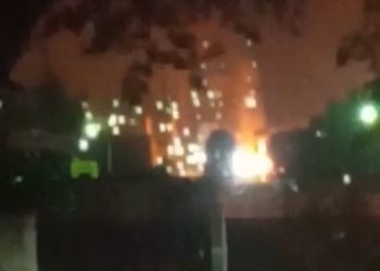 Foto saat Ledakan kompresor Kilang Pertamina RU II Dumai