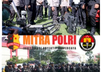 Polda NTT melakukan apel gelar pasukan operasi Komodo Turangga dalam rangka pergeseran pasukan pengamanan ASEAN Summit ke-42 tahun 2023 di Mapolda NTT