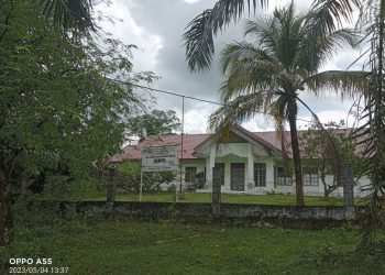 Kantor Balai Penyuluh Pertanian (BPP) Kecamatan Pante Ceureumeun, Kabupaten Aceh Barat, diduga terbengkalai tak berpenghuni, tidak terawat dan sudah ditumbuhi semak