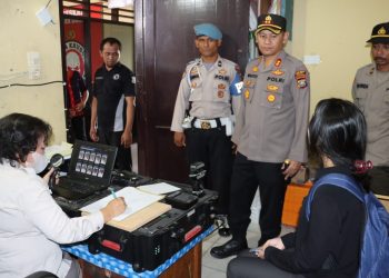Kapolres Dairi AKBP Wahyudi Rahman, S.H, S.I.K, M.M melakukan Pengecekan Pelayanan Publik yang ada di Mapolres Dairi