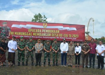 Upacara pembukaan Tentara Manunggal Membangun Desa (TMMD) ke 116 T.A 2023 di lapangan Wibisana,  Banjar Teruna, Desa Siangan, Kecamatan Gianyar, Kabupaten Gianyar, Bali. dengan tema "Sinergi Lintas Sektoral Mewujudkan Kemanunggalan TNI-Rakyat Semakin Kuat", dibuka langsung oleh Bupati Gianyar sebagai inspektur upacara, I Made Agus Mahayastra.