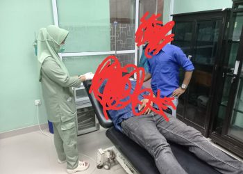 Awak media yang mendapatkan perlakuan yang tidak manusiawi oleh salah satu orang yang mengaku sebagai panitia ponton di tanjung batu (12/05/2023)
