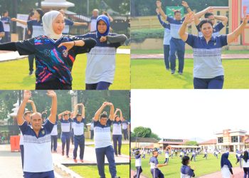 Kegiatan Olahraga bersama Personel Polres Labuhanbatu ini merupakan salah satu sarana untuk memupuk kekompakan dan rasa kebersamaan diantara sesama anggota Polri, Sabtu (13/05/2023)