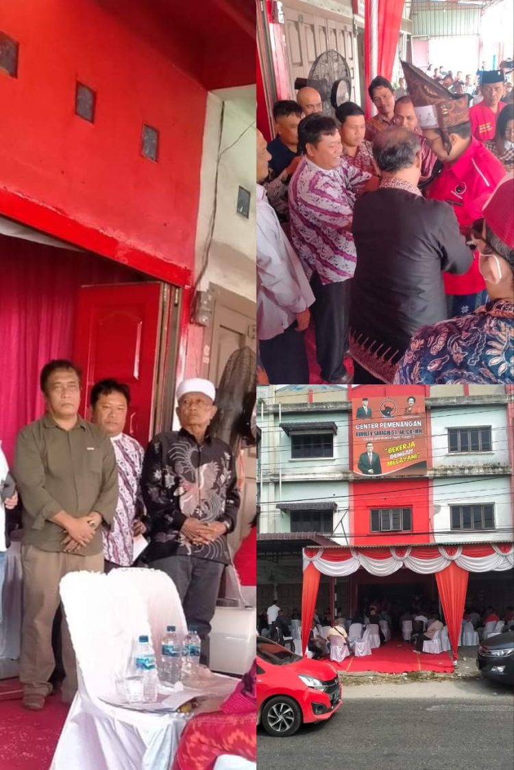 Center Pemenangan yang juga digunakan untuk menampung aspirasi masyarakat ini telah diresmikan, Senin (15/5/2023) di Jalan Asahan, Batu IV, Kecamatan Siantar Kabupaten Simalungun, oleh keluarga besar dan seluruh team pemenangan Rudolf Valentino Saragih