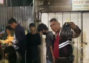 Unit Patroli Kota Subdit Gasum Dit Samapta Polda Sumsel, kembali mengamankan 3 pelaku Street Crime (Pak Ogah), tepatnya di jalan Basuki Rahmad (depan rumah makan Pagi sore), Rabu (17/5/2023)