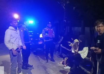 Sat Samapta Polresta Deliserdang laksanakan patroli pada malam hari, Rabu (17/5/23)