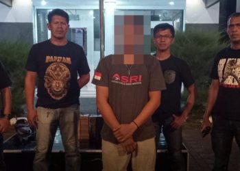 Tim Alpha ROTR Polresta Manado berhasil mengamankan terduga pelaku kekerasan dalam rumah tangga, Kamis (16/05/2023)