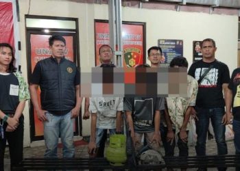 Tim Alpha Resmob On The Road (ROTR) dipimpin Kanit Resmob Ipda Maria Rurupandang mengamankan pelaku Pencurian yang terjadi di Kelurahan Buha Kecamatan Mapanget Kota Manado