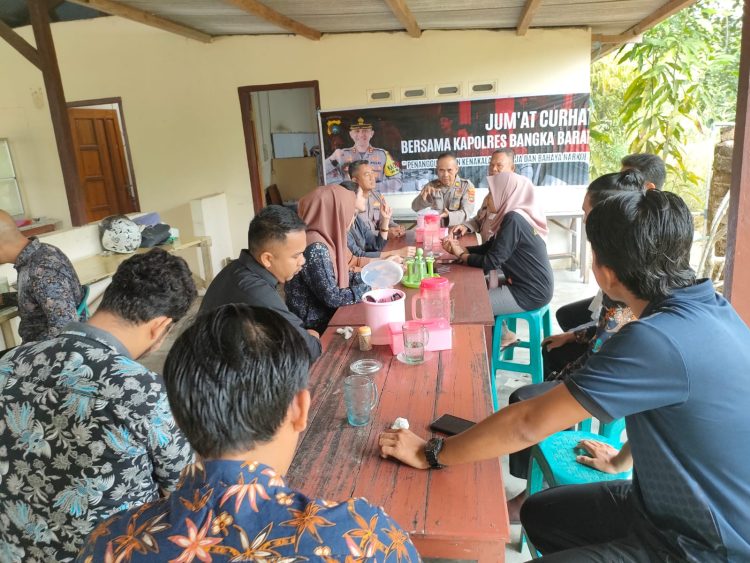 Program Jumat Curhat Polres Bangka Barat kali ini digelar di kantin Polres Bangka Barat, Jumat (19/05/2023)
