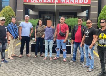 Pelaku Penganiayaan dengan Senjata tajam yang mengakibatkan korban meninggal dunia di Kelurahan Ranotana Kecamatan Sario Kota Manado berhasil ditangkap Tim Bravo Resmob On The Road Polresta Manado