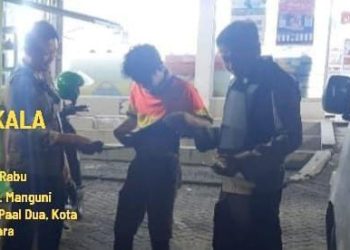 Personel Polsek Tikala melaksanakan patroli Sibulan (sikat Pemabuk Jalanan), Rabu (17/5/2023) pukul 21.00 WITA