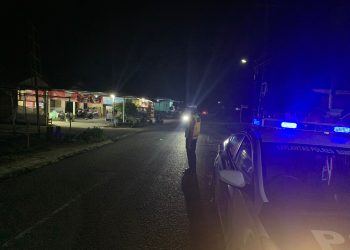 Sat Lantas Polres Bangka Barat melaksanakan Patroli Malam Hari di jam rawan kriminalitas untuk Jaga Kamtibmas dan Kamseltibcar Lantas di Wilkum Polres Bangka Barat