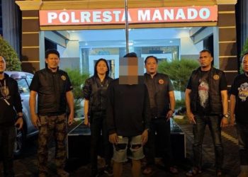Tim Alpha Resmob On The Road Polresta Manado mengamankan pelaku persetubuhan terhadap anak pada Minggu (21/5/2023),