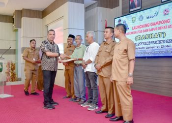 Peresmian Gampong Keluarga Berkualitas dan Dapur Sehat Atasi Stunting (Dashat) di Kota Sabang, oleh Pj Wali Kota Sabang Reza Fahlevi