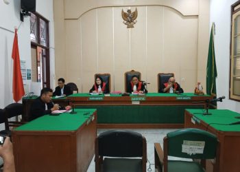 Jaksa Penuntut Umum (JPU) dari Kejaksaan Negeri (Kejari) Medan Pantun Marojahan Simbolon menuntut kedua terdakwa pembacokan pedagang mie dengan pidana penjara selama 9 tahun di ruang Cakra VIII, Pengadilan Negeri (PN) Medan.