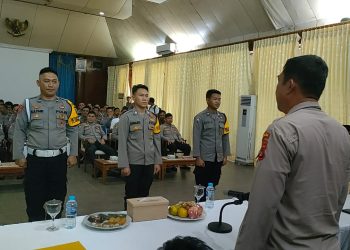 Pengemban Strategi Perpolisian Masyarakat (Polmas) dan Sosialisasi Program Polisi RW, di Gedung Sriwijaya Pusmet Peltim Mentok Kab. Bangka Barat, pada Kamis (25/05/2023).