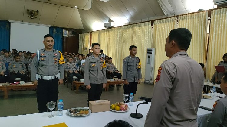 Pengemban Strategi Perpolisian Masyarakat (Polmas) dan Sosialisasi Program Polisi RW, di Gedung Sriwijaya Pusmet Peltim Mentok Kab. Bangka Barat, pada Kamis (25/05/2023).
