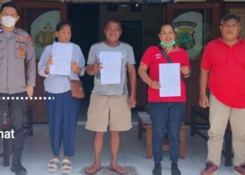 Piket SPK Polsek Bunaken melakukan problem solving penyelesaian masalah, Sabtu (27/5/2023).