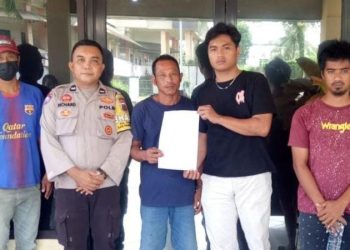 Bhabinkamtibmas Polsek Mapanget Polresta Manado melaksanakan problem solving, Minggu (28/05/2023).