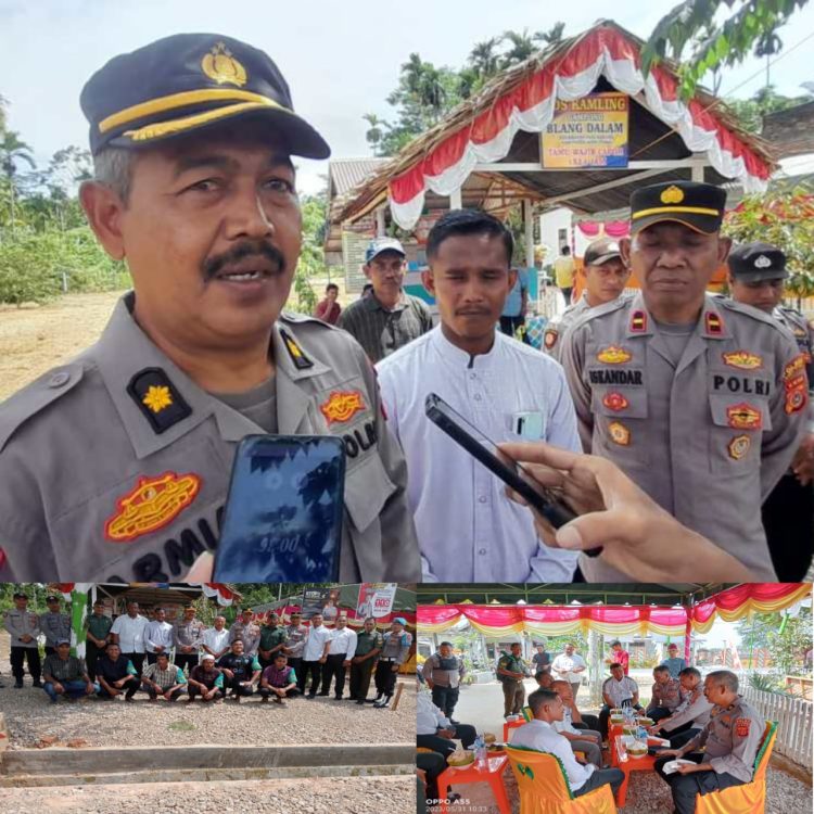 Tim Penilai dari Subdit Binpolmas Polda Aceh Kompol Armia, S.H didampingi Kasat Binmas Polres Aceh Iptu Supianto melakukan pengecekan kesiapan dan Sekaligus Memberikan Penilaian terhadap Pos Kamling yang diperlombakan di Wilayah hukum Polsek paya bakong