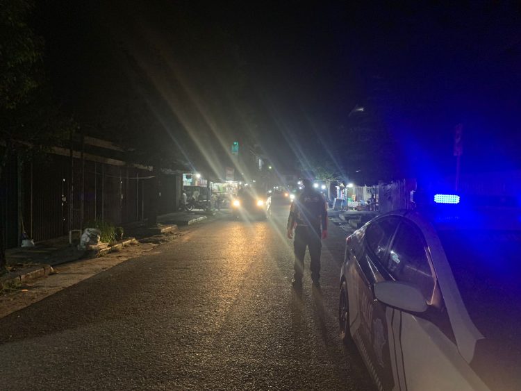 Satlantas Polres Bangka Barat melaksanakan Patroli Malam Hari di wilayah hukum Polres Bangka Barat
