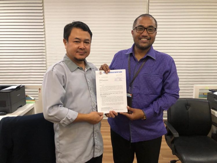 Ketua Yayasan Advokasi Rakyat Aceh (YARA), Safaruddin, mengajukan surat permohonan audiensi kepada Komisi III DPR RI